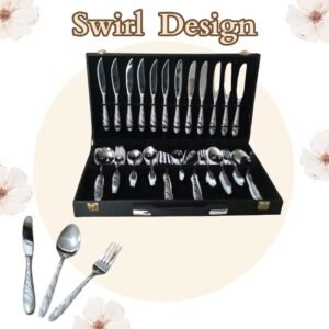 Swirl designed Cutlery Set
