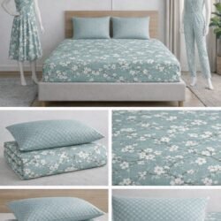 Double Bedsheet with two pillow cases