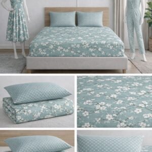 Double Bedsheet with two pillow cases